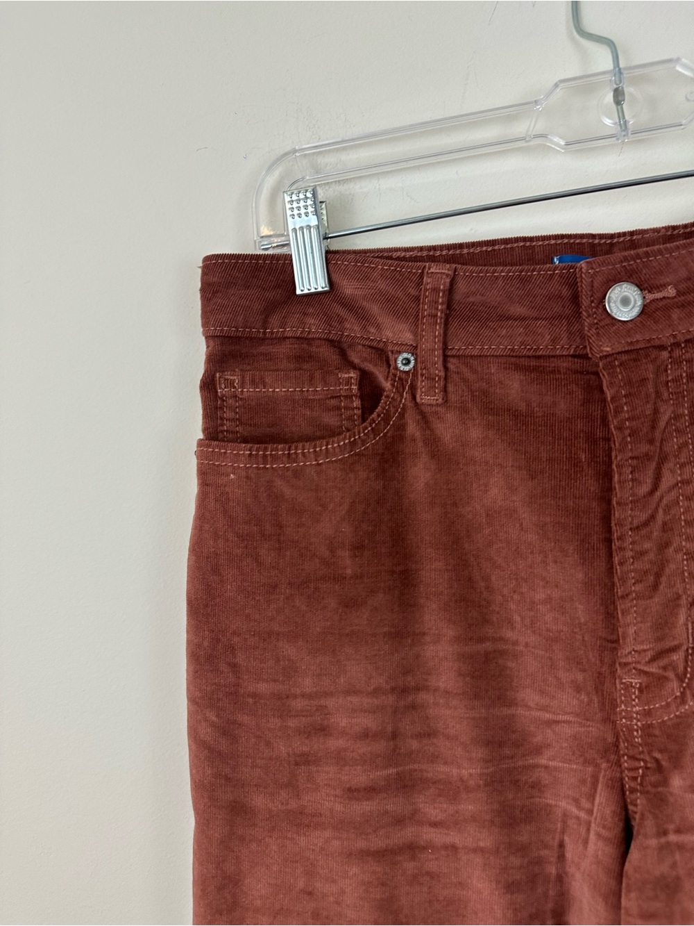 Old Navy Brown High Rise OG Loose Corduroy Pants Size 8 Women's - Picture 3 of 5